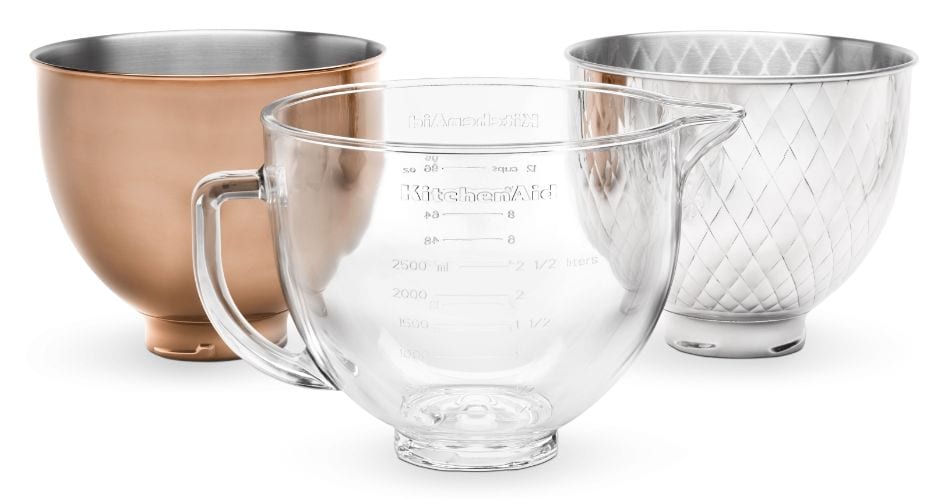 Are KitchenAid Mixer bowls interchangeable? KitchenAid