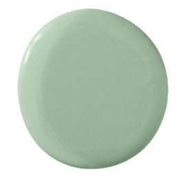 A paint chip featuring the Pistachio color.