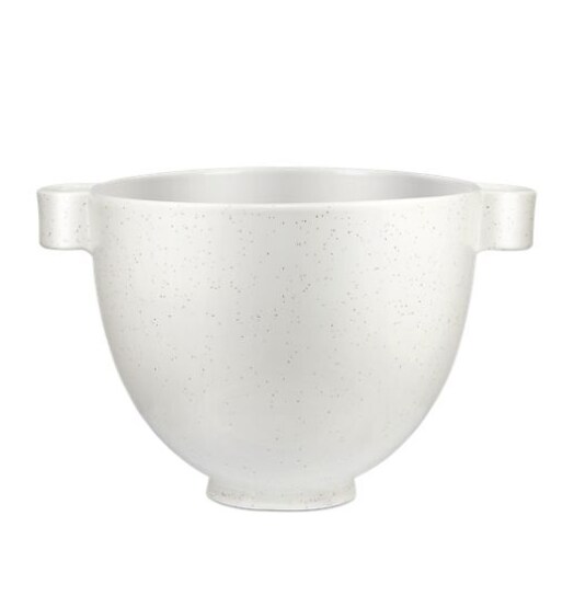 A 5 Quart Speckled Stone Ceramic Bowl.