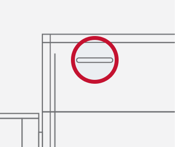 An infographic depicting the power button of an espresso machine