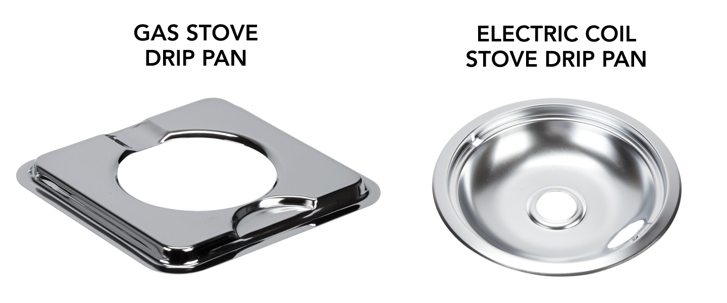Gas and electric coil stove drip pans