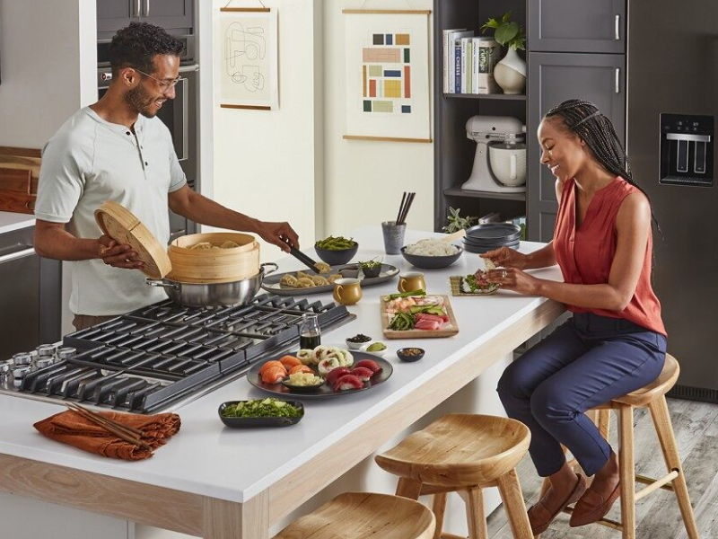 An electric coil stove drip pan