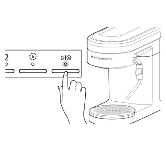 An illustration shows the activate button being pressed to purge the wand.