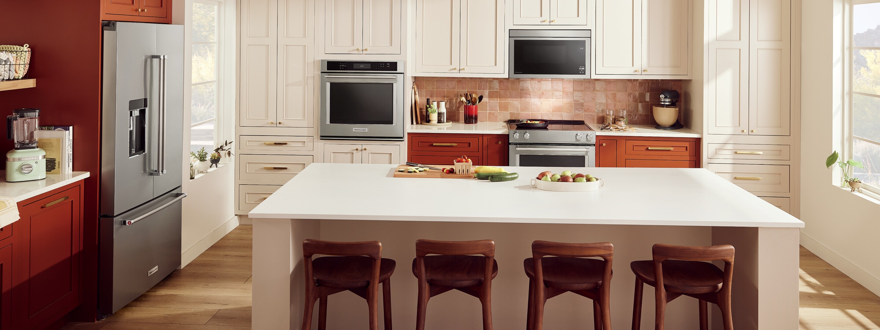 Bright open concept kitchen
