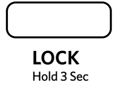 The Lock button on the refrigerator controls.
