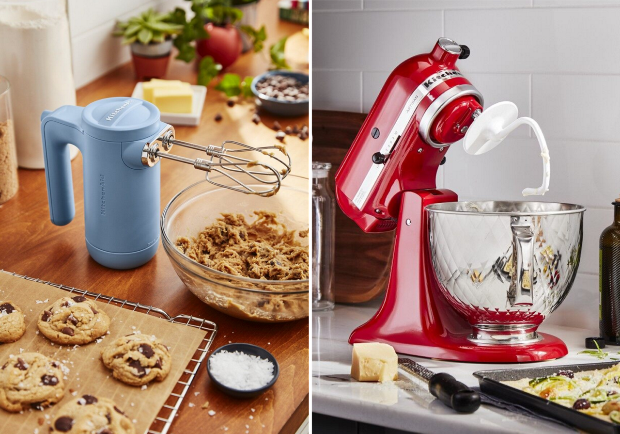 Stand mixer vs hand mixer side-by-side comparison