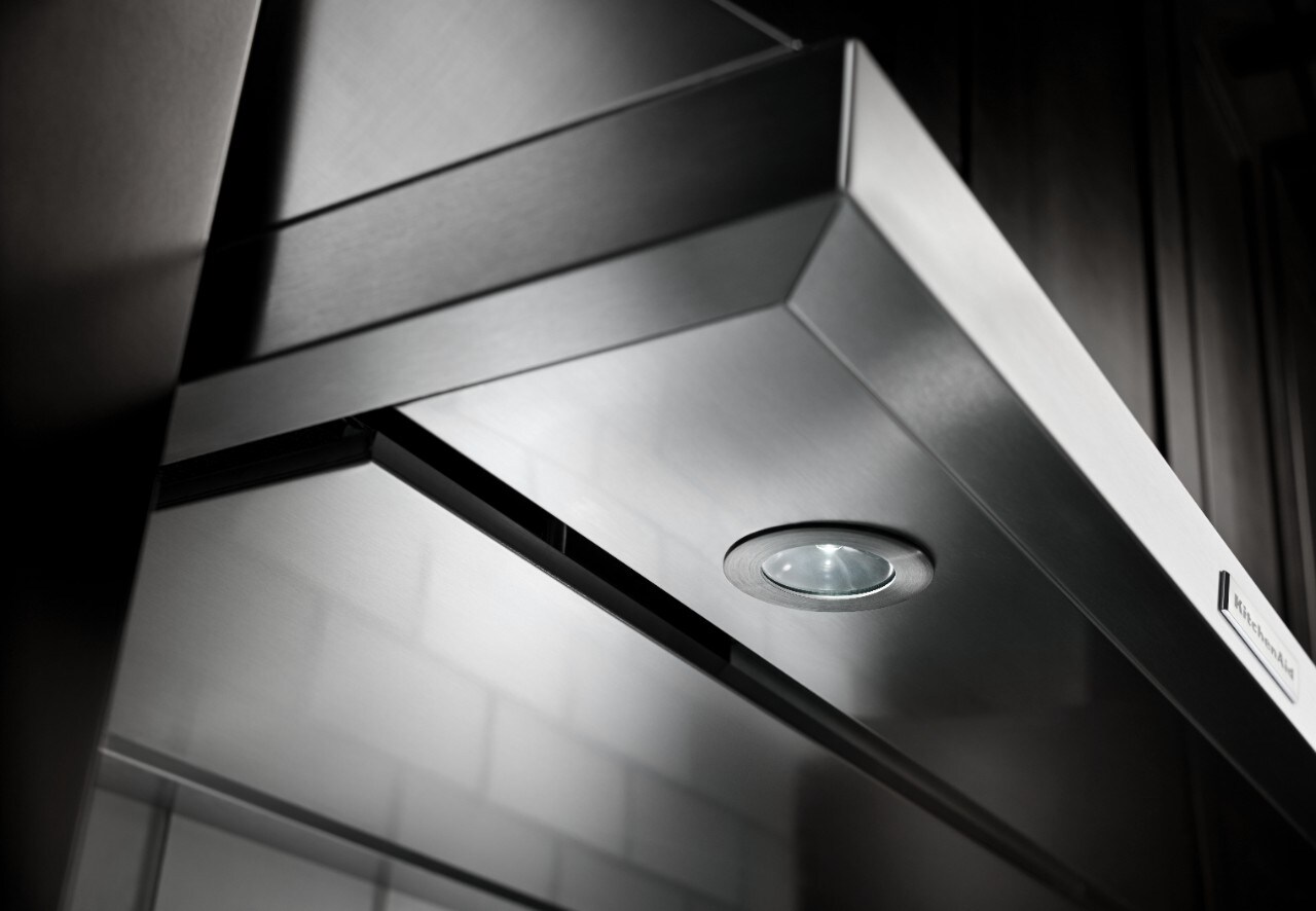 Under-cabinet range hoods from KitchenAid.