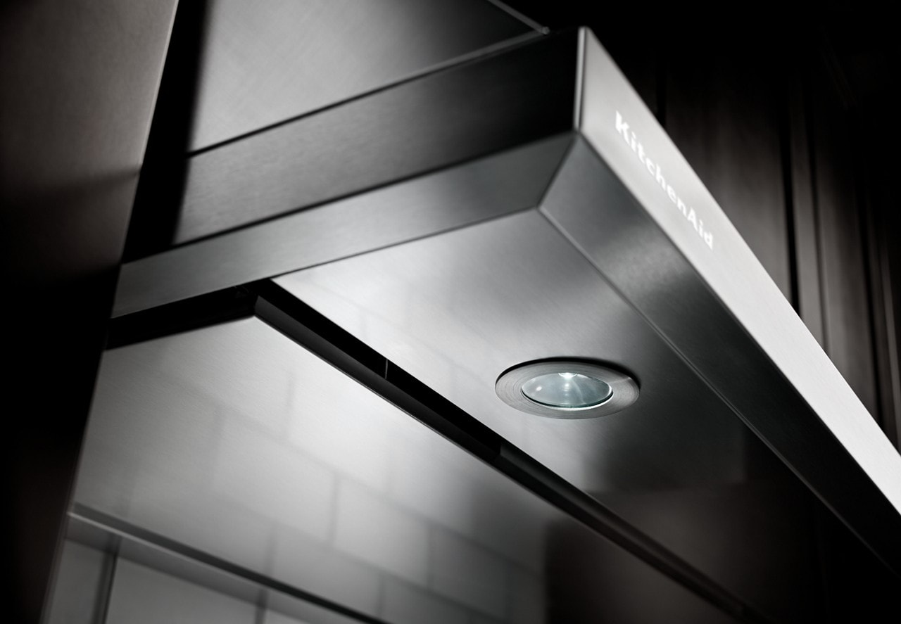 Under-cabinet range hoods from KitchenAid.