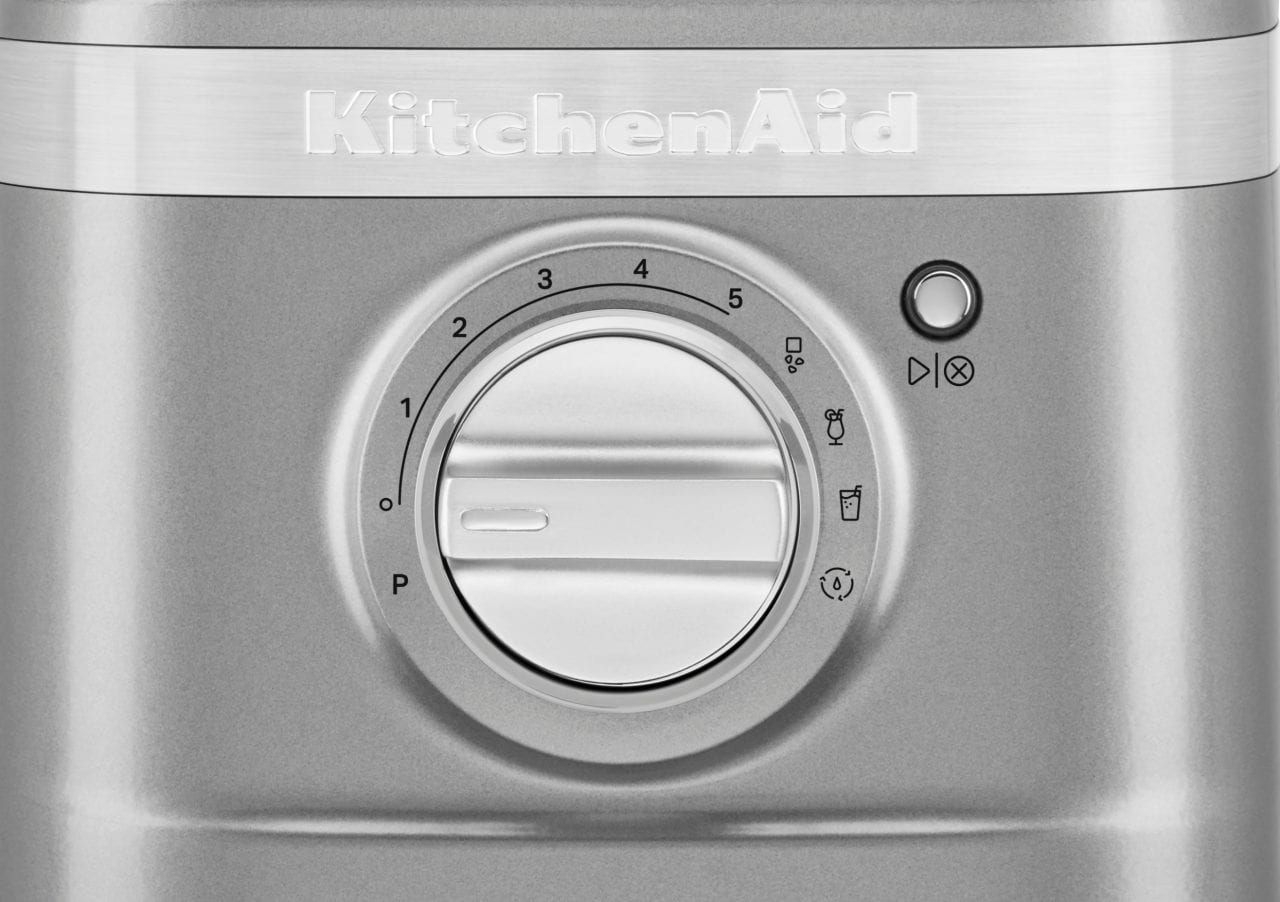 Gros plan sur le cadran du mélangeur KitchenAid K400