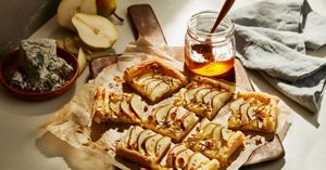 A Kyoto Glow stand mixer prepping granola and yogurt for homemade parfaits.
