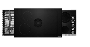 Three KitchenAid® downdraft cooktops
