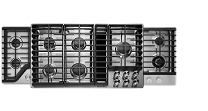 Three KitchenAid® gas cooktops