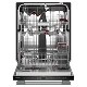 A three rack KitchenAid® dishwasher.