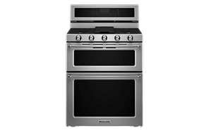 A collage of KitchenAid® Double Oven Ranges