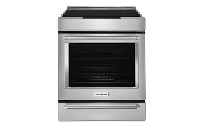 A collage of KitchenAid® Slide-In Ranges