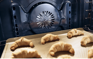 Croissants baking in a KitchenAid® convection oven