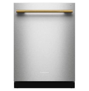 Un lave-vaiselle en acier inoxydable