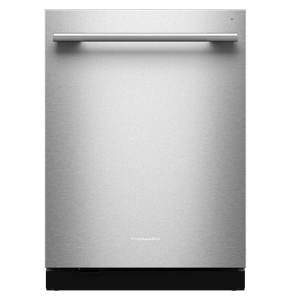 Un lave-vaiselle en acier inoxydable