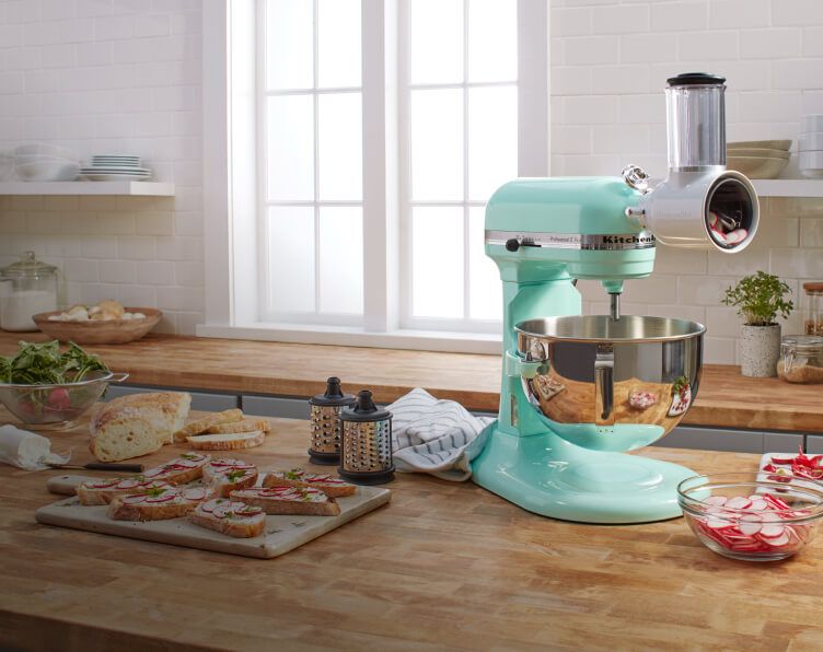 Teal Bowl-Lift Stand Mixer.