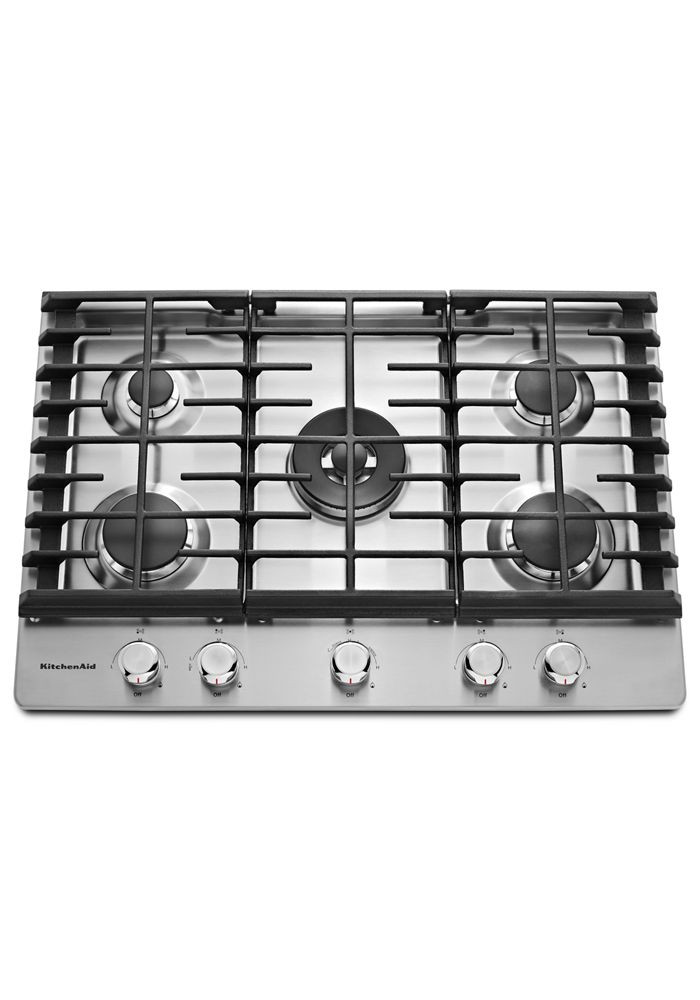 Kitchenaid 30" 5-Burner Gas Cooktop In Stainless Steel, KCGS550ESS