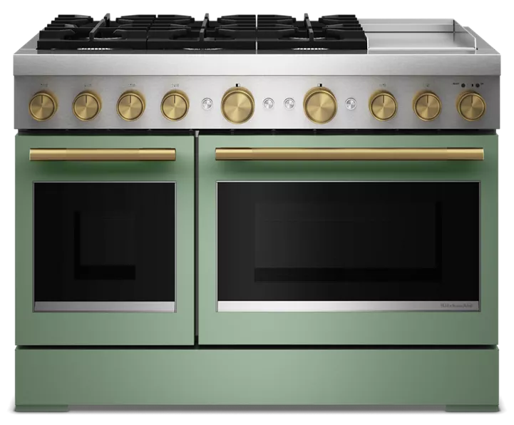 48-Inch 6 Burner Commercial-Style Dual Fuel Range with Griddle