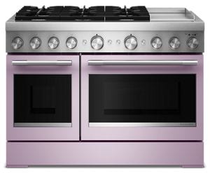 48-Inch 6 Burner Commercial-Style Dual Fuel Range with Griddle