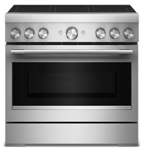 KitchenAid® 36-Inch 6-Element Induction Freestanding Commercial-Style Range with Air Fry