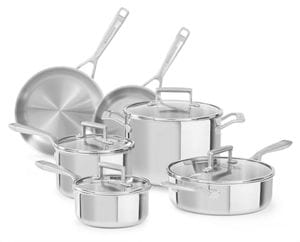 Tri-Ply Stainless Steel 10-Piece Set