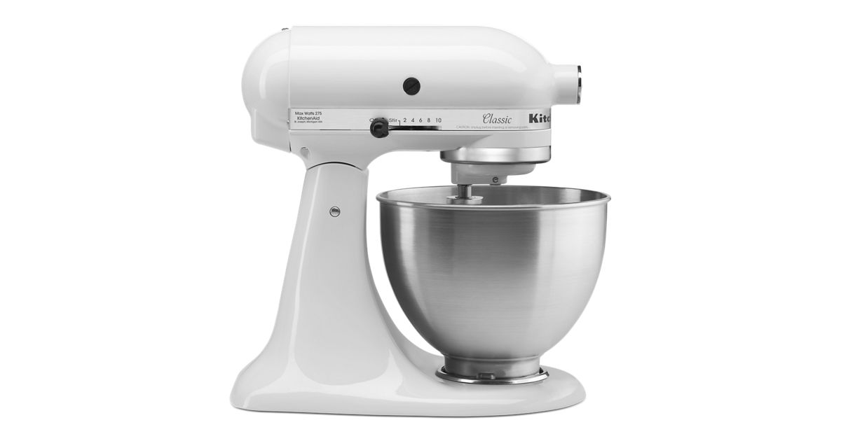 Classic Series 4.5-Quart Tilt-Head Stand Mixer - White | KitchenAid CA