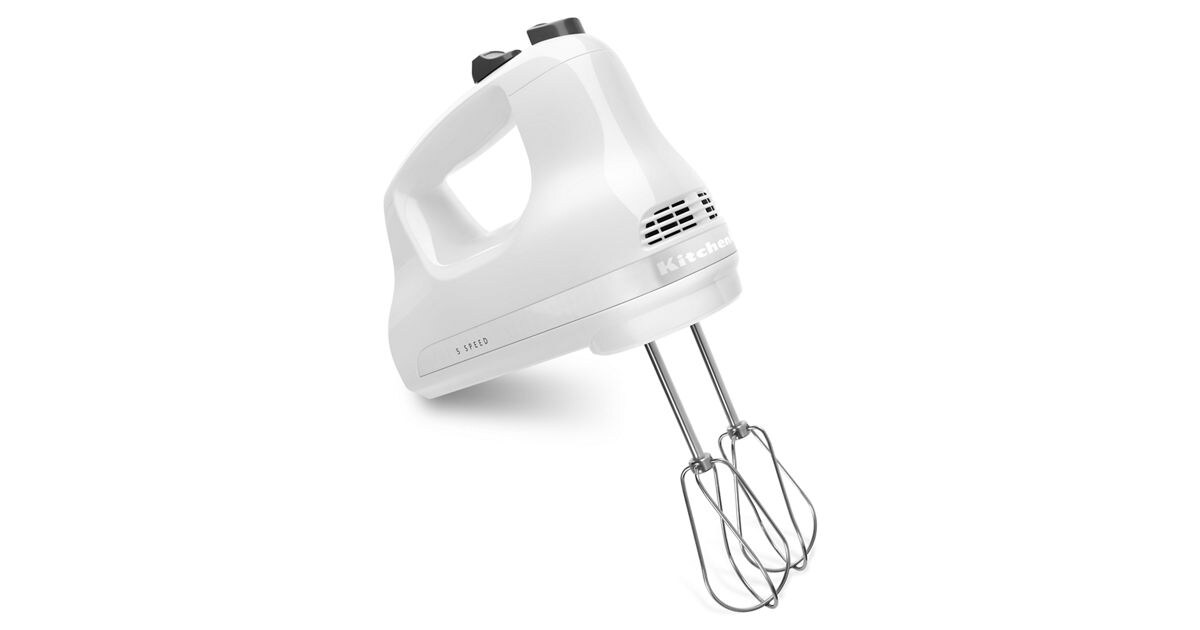 5-Speed Ultra Power™ Hand Mixer - White | KitchenAid CA