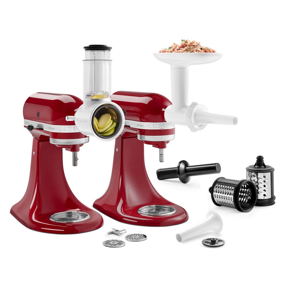 KitchenAid® Food Grinder + Fresh Prep Slicer/Shredder Attachment Bundle