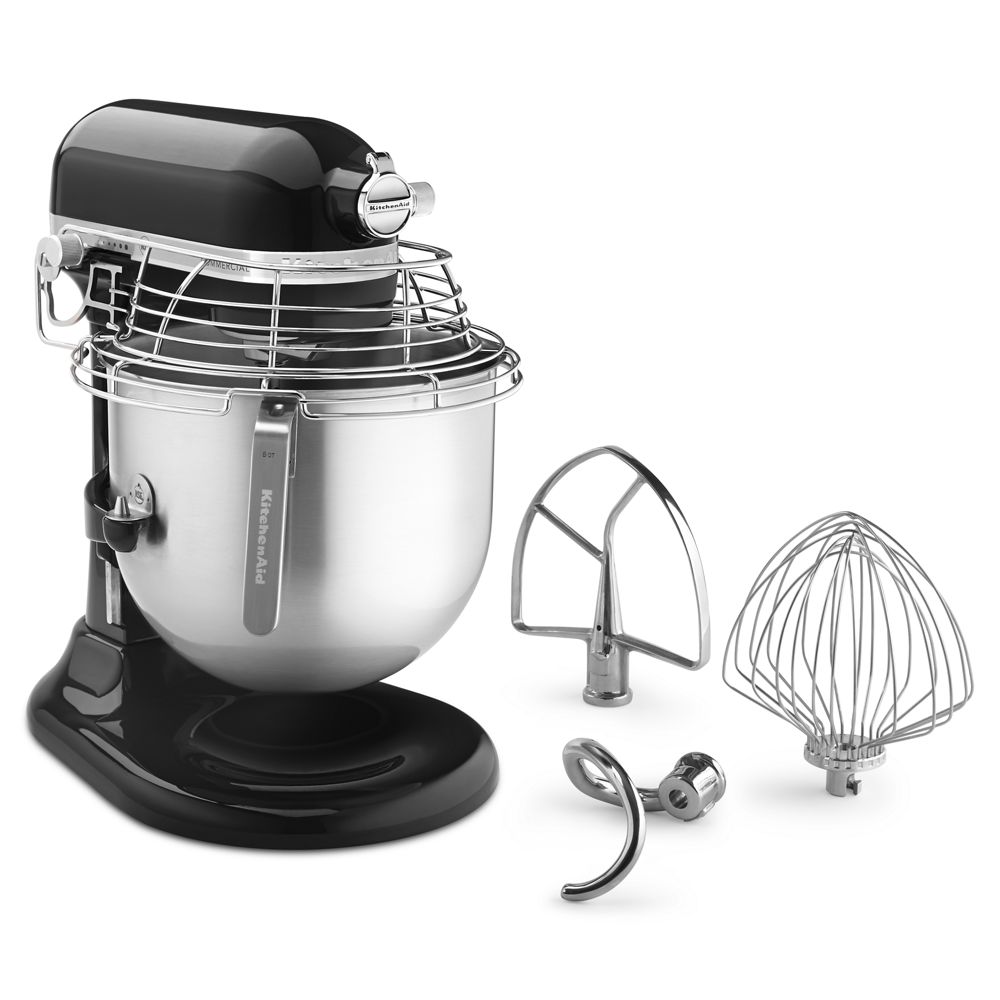 NSF Certified® Commercial Series 8-Qt Bowl Lift Stand Mixer with Stainless Steel Bowl Guard