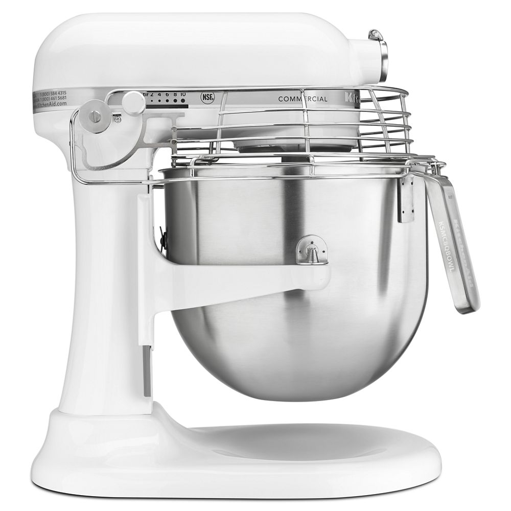 NSF Certified® Commercial Series 8-Qt Bowl Lift Stand Mixer with Stainless Steel Bowl Guard