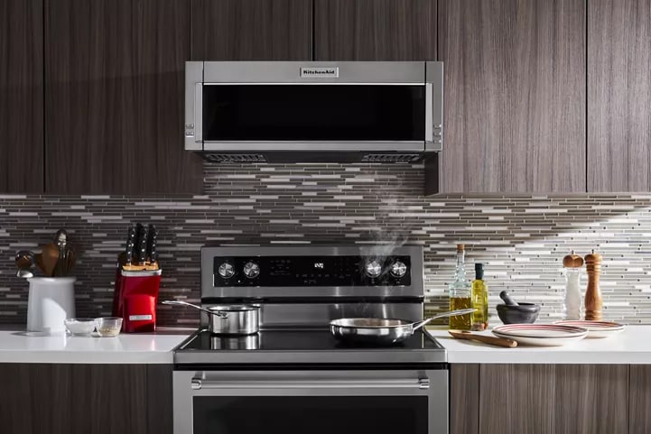 900-Watt Low Profile Microwave Hood Combination Stainless Steel