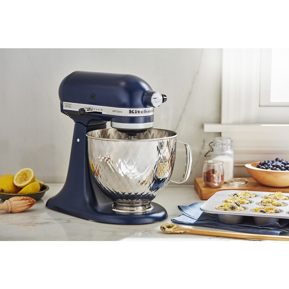 Bol de 5 pintes en acier inoxydable d’aspect matelassé pour batteur sur socle KitchenAid® à tête inclinable