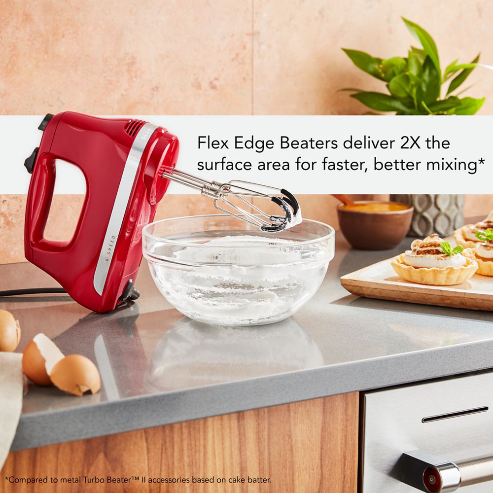 6 Speed Hand Mixer with Flex Edge Beaters