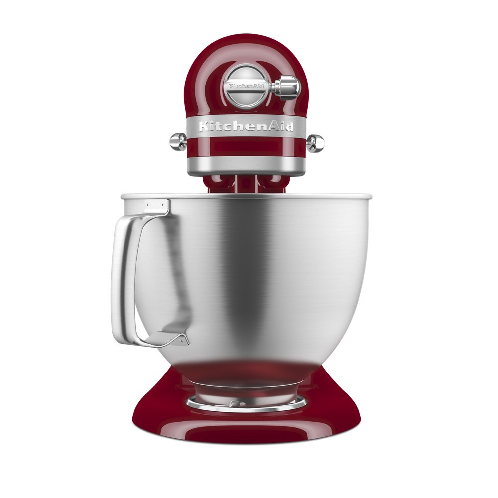Batteur sur socle KitchenAid® de 5 pintes avec bol en acier inoxydable brossé.