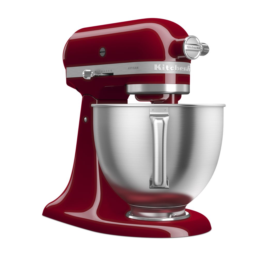 KitchenAid Artisan レッド ステンレスボウル付き4.8L KitchenAid 5 Quart Tilt- Head Stand Mixer With Brushed Stainless