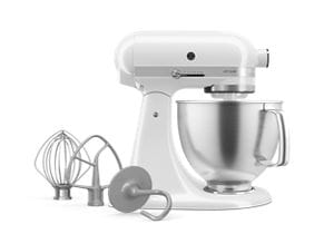 KitchenAid ホワイト KitchenAid 7 Quart Bowl-Lift Stand Mixer, White, KSM70SKXXWH