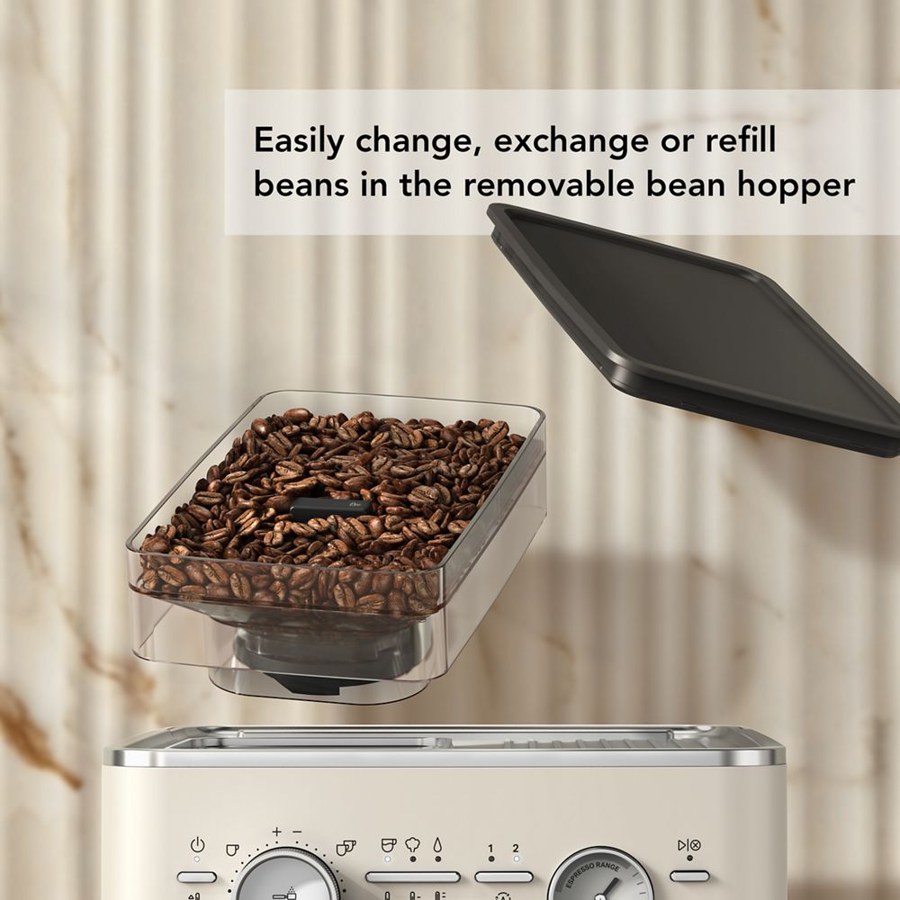 Machine à espresso semi-automatique avec moulin à meule