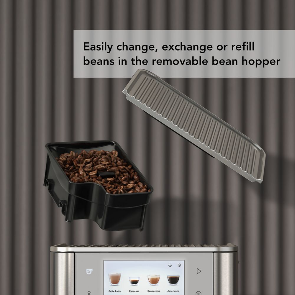 9.5 Oz. Removable Bean Hopper with lid for KitchenAid® Fully Automatic Espresso Machines - KF6, KF7, KF8