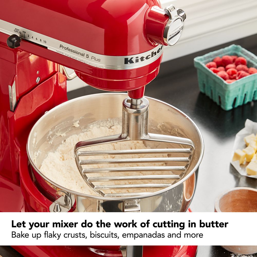 Accessoire-batteur à pâtisserie en acier inoxydable pour batteurs sur socle à bol relevable KitchenAid®