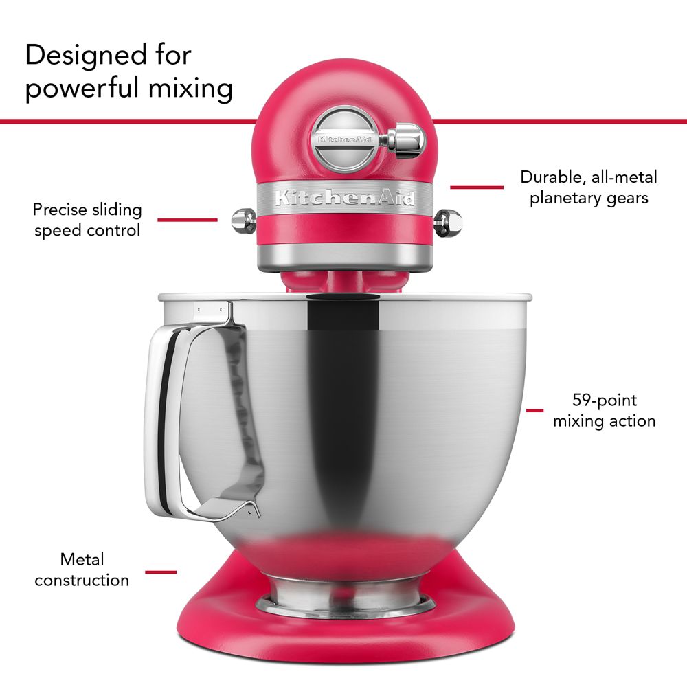 Batteur sur socle de la couleur de l’année 2023, Hibiscus