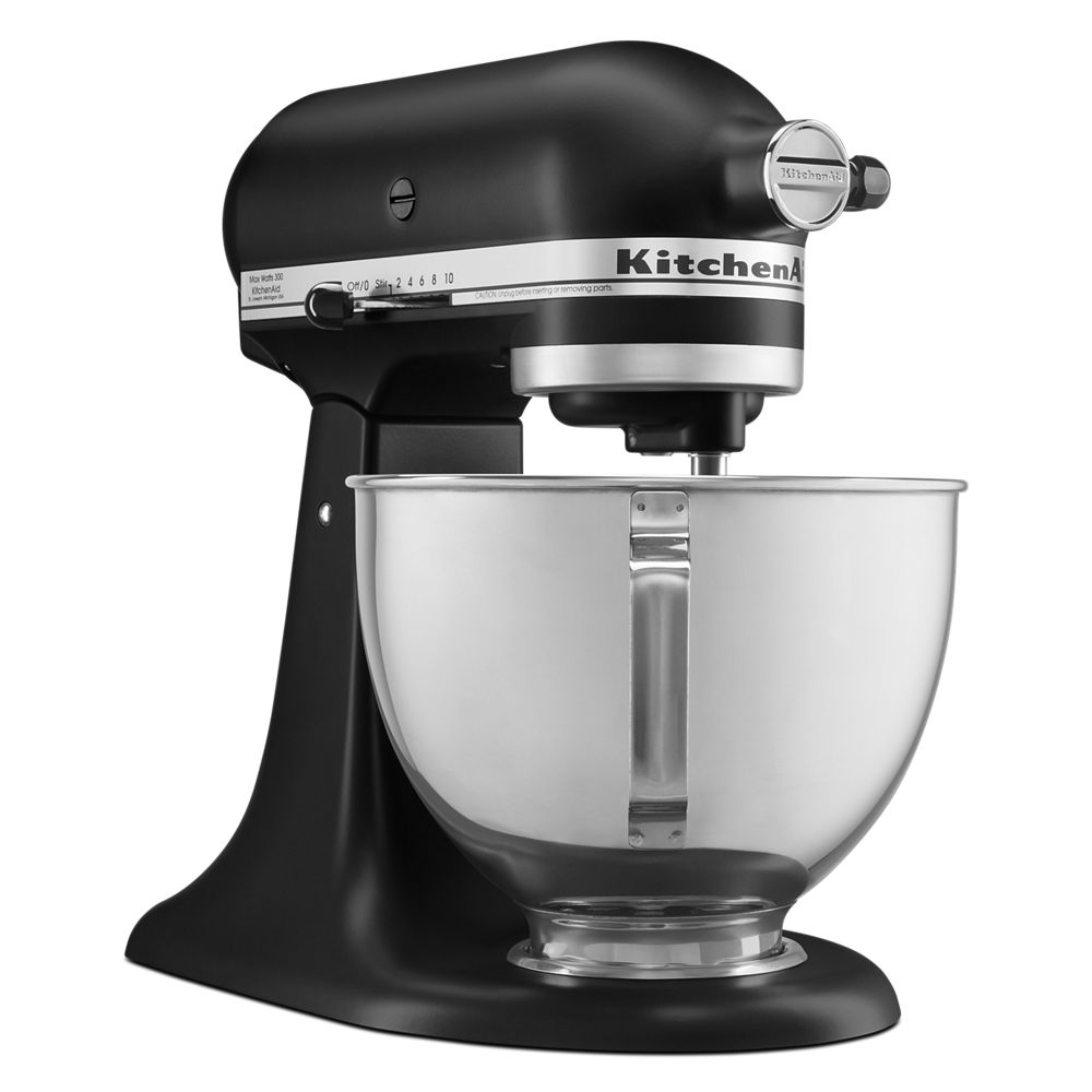 Deluxe 4.5 Quart Tilt-Head Stand Mixer - Black Matte | KitchenAid CA