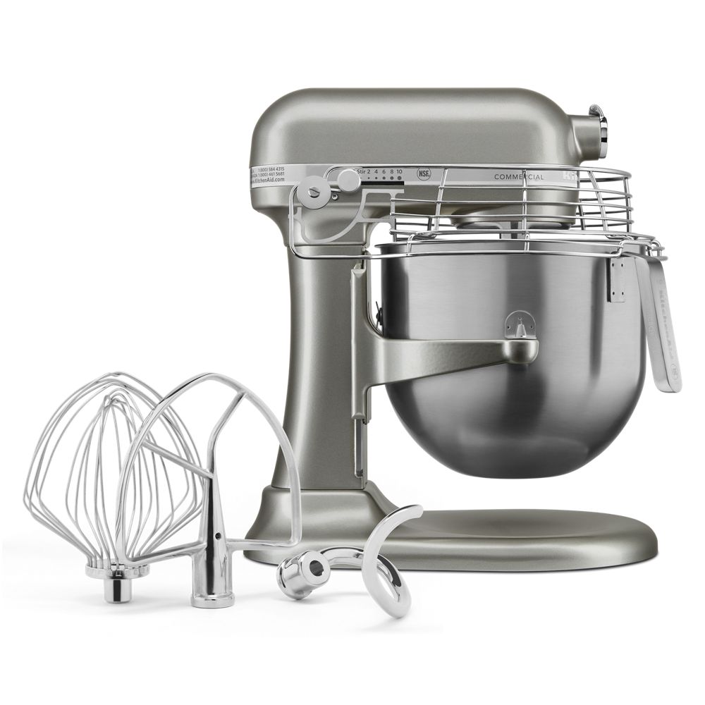 NSF Certified® Commercial Series 8-Qt Bowl Lift Stand Mixer with Stainless Steel Bowl Guard