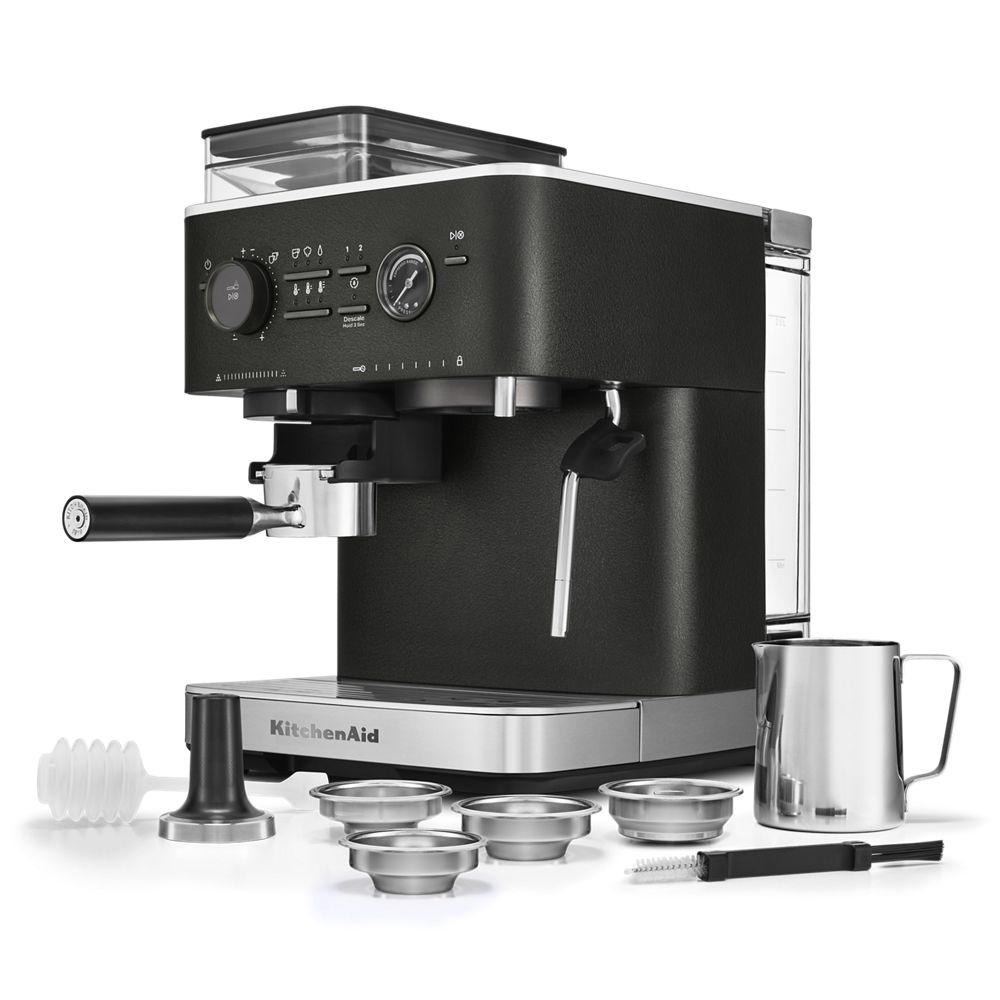 Semi Automatic Espresso Machine with Burr Grinder