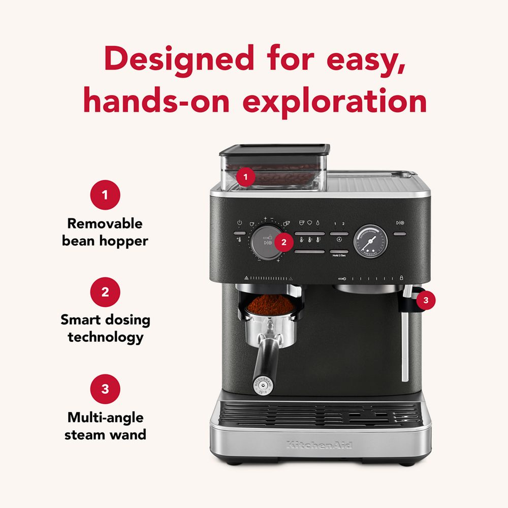 Couleur exclusivement à KitchenAid.ca - Machine à espresso semi-automatique avec moulin à meule