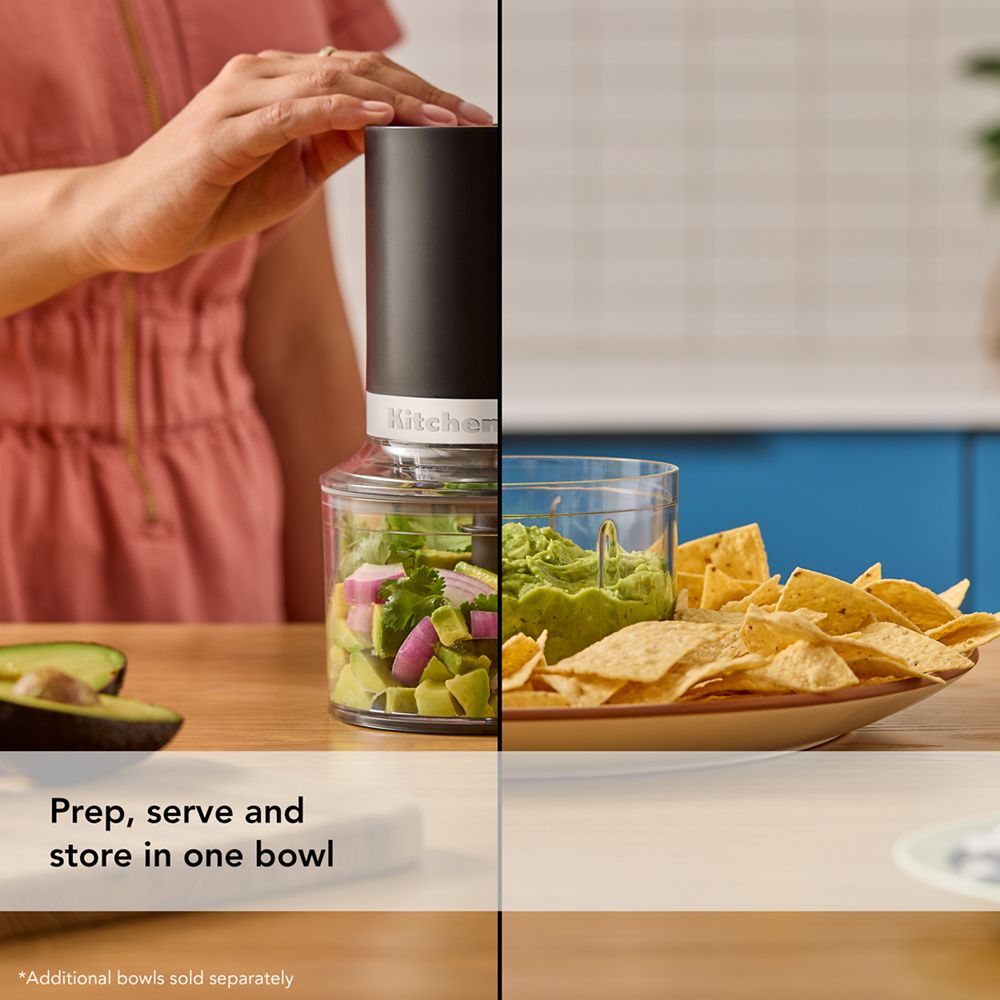 Hachoir descendant sans fil KitchenAid Go™ - Pile comprise