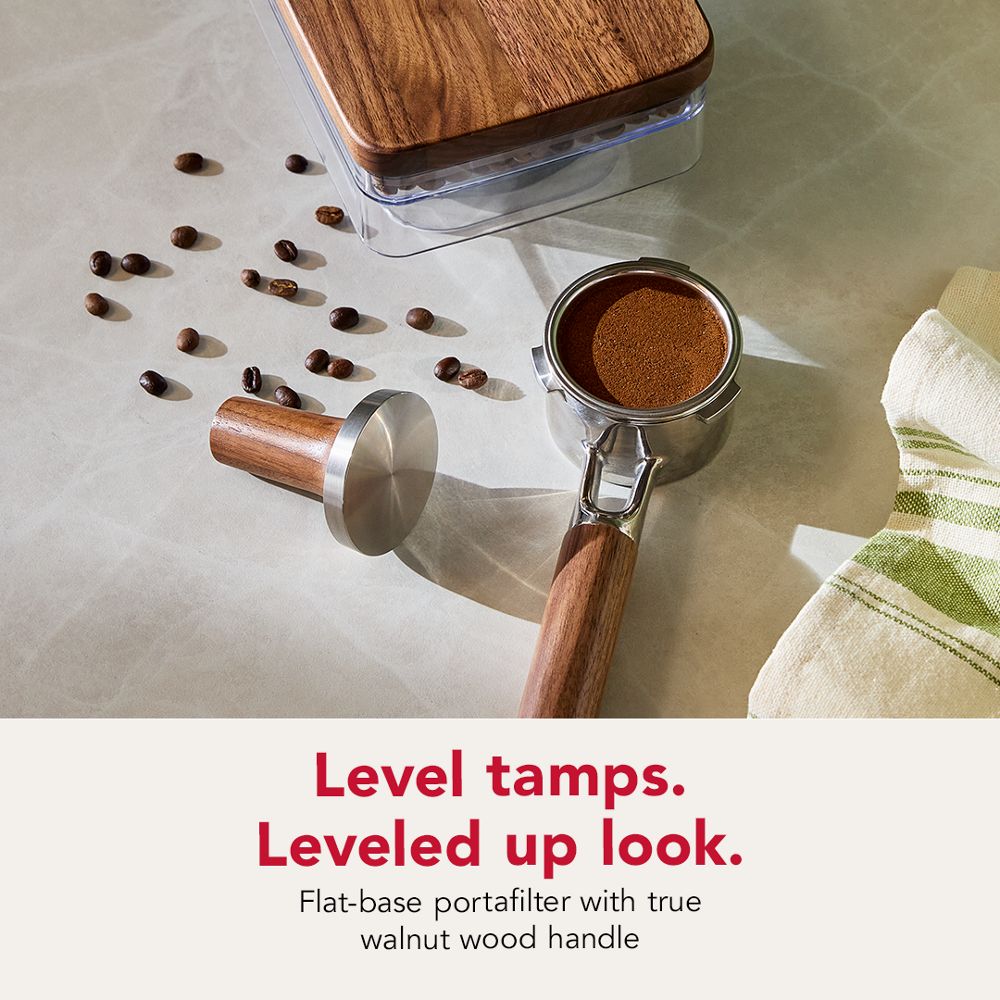 Trousse d'accessoires pour machine à espresso en bois de noyer KitchenAid®