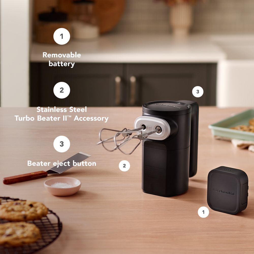 Batteur à main KitchenAid Go™ sans fil - pile comprise